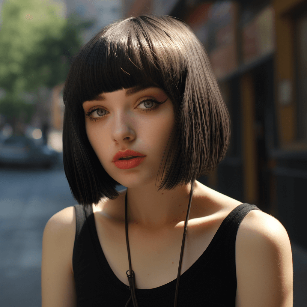 Bob cut hairstyle