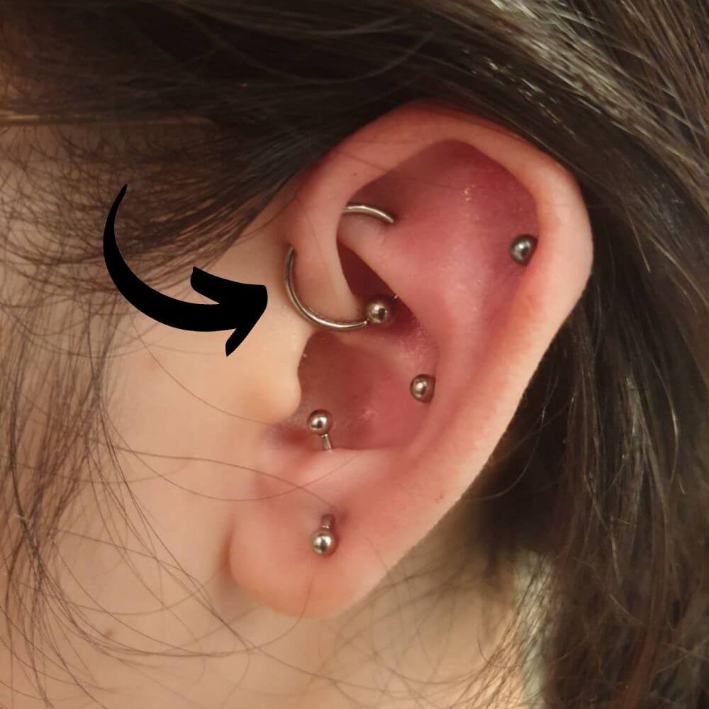 Forward Helix Orbital Piercing