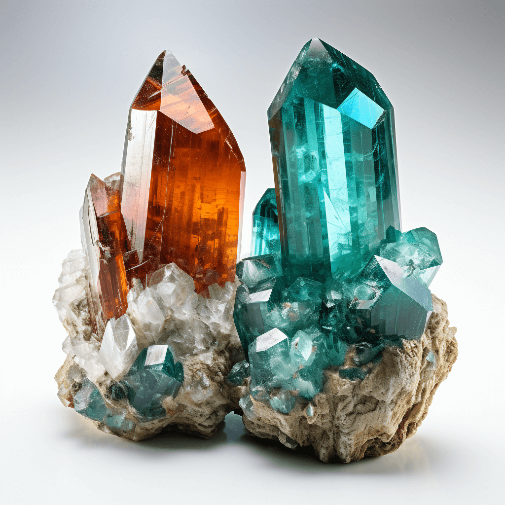 Apatite vs Topaz Quartz