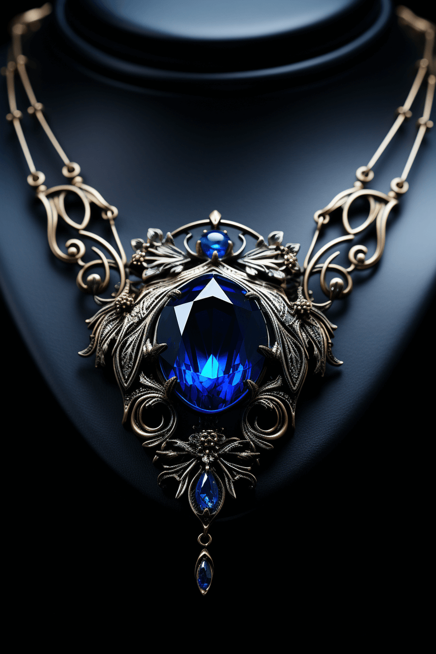Blue Tigers Eye Necklace Blue Tigers Eye Necklace