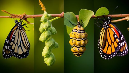 Butterfly Caterpillar Chrysalis