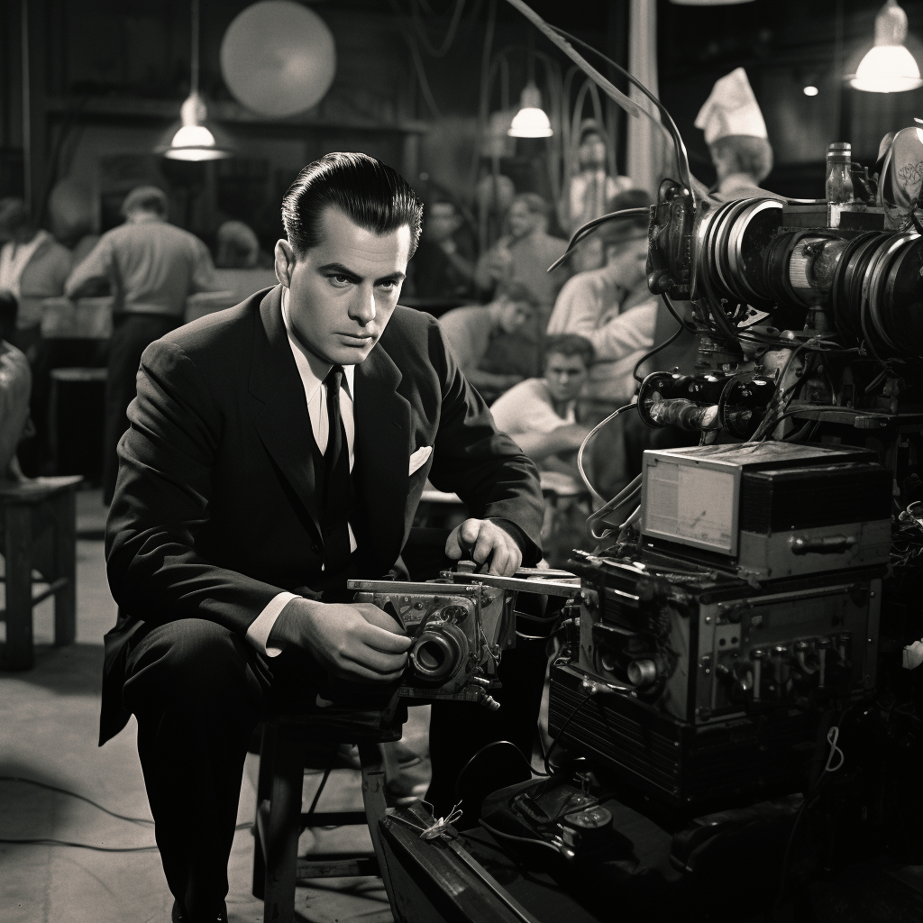 Ed Wood directing on set