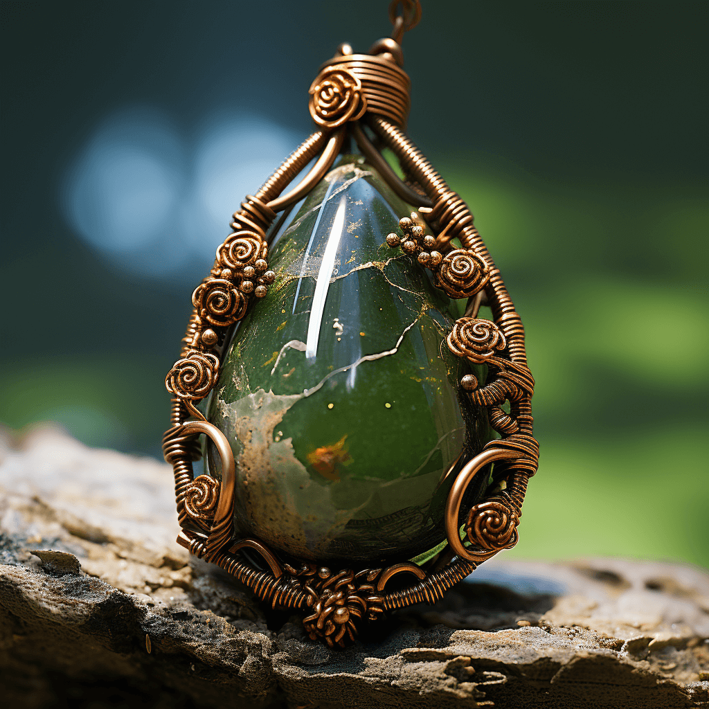 Moss Agate Necklace Moss Agate Necklace