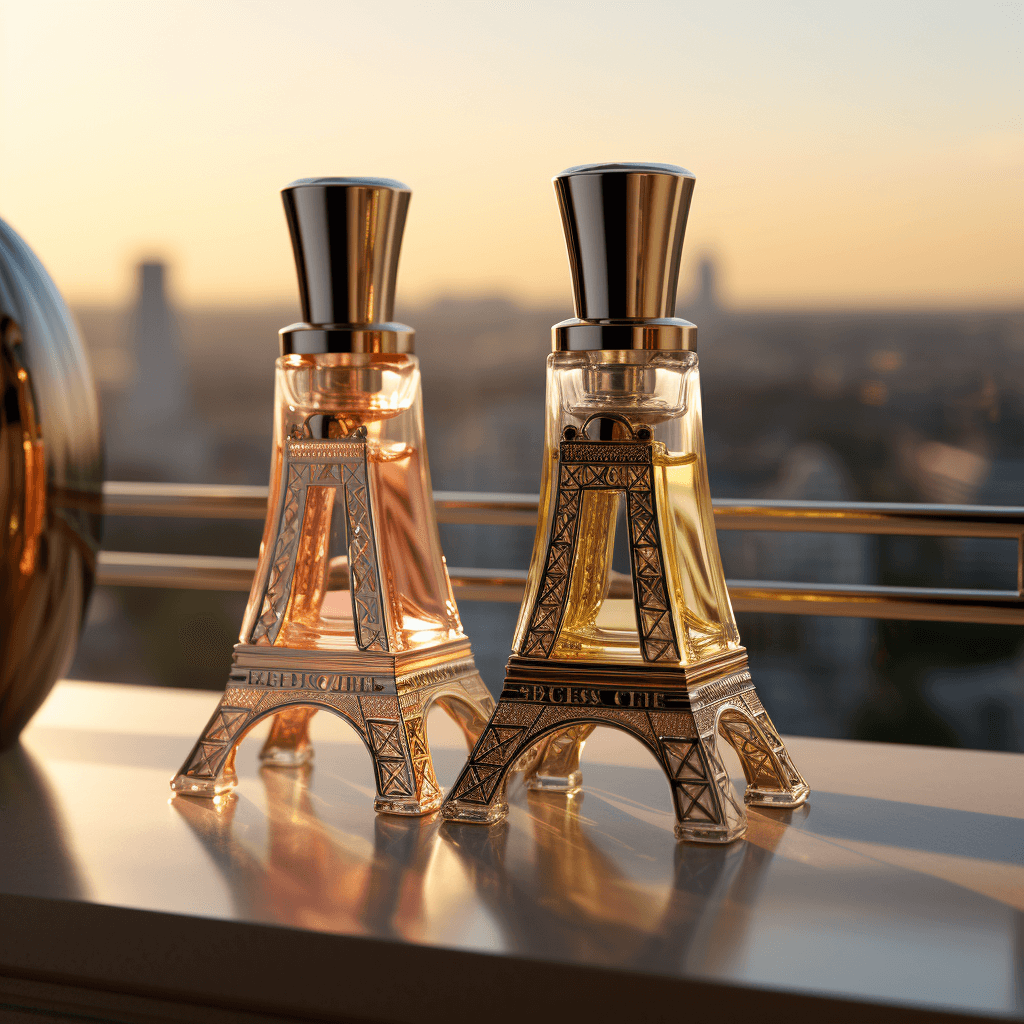 Bottles of Perfume Eiffel Tower Bottles of Perfume Eiffel Tower