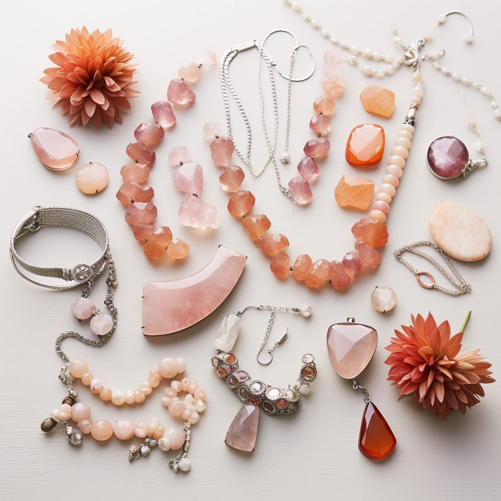 Cherry Quartz Rings Necklaces and Bracelets