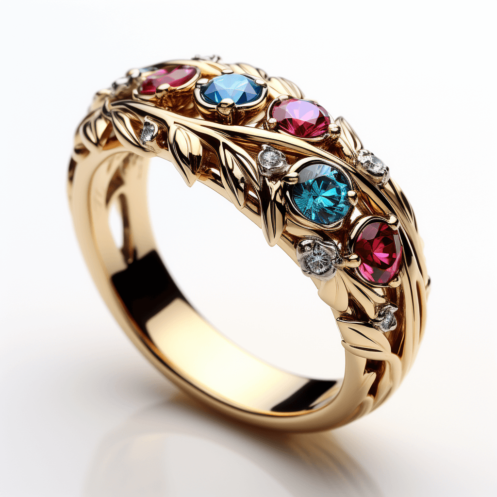 Family Ring with Birthstones