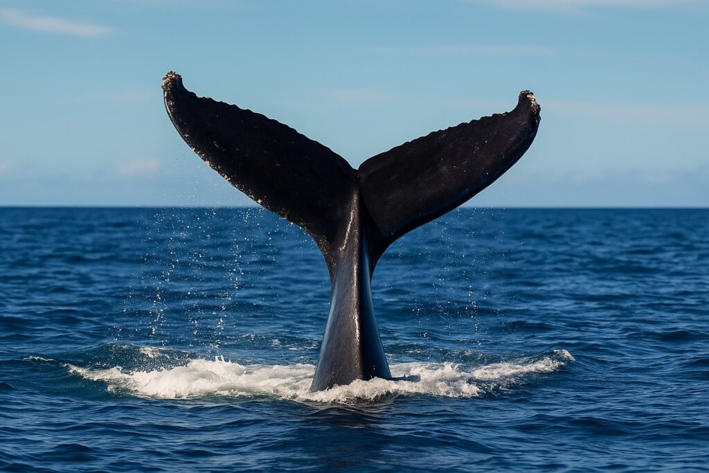 humpback-whale-tail-splashing-ocean