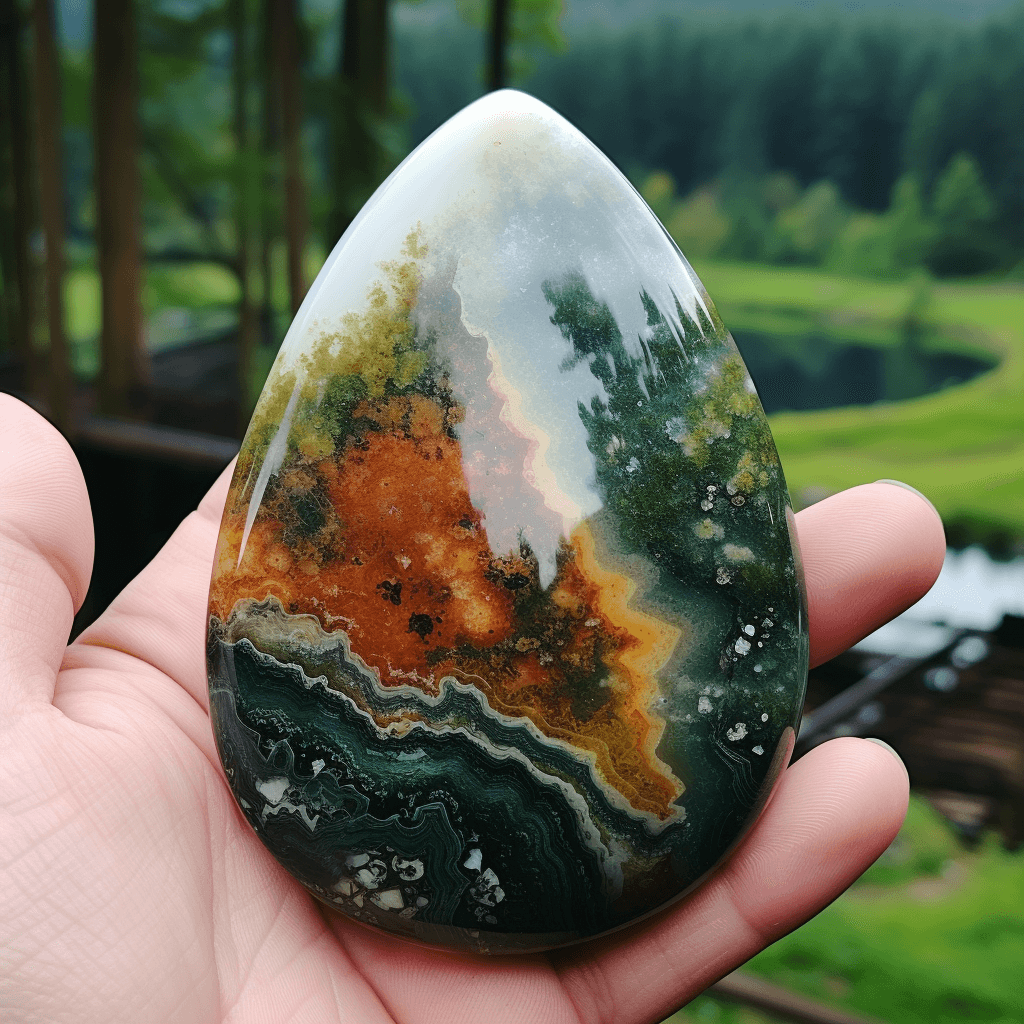 Natural Moss Agate