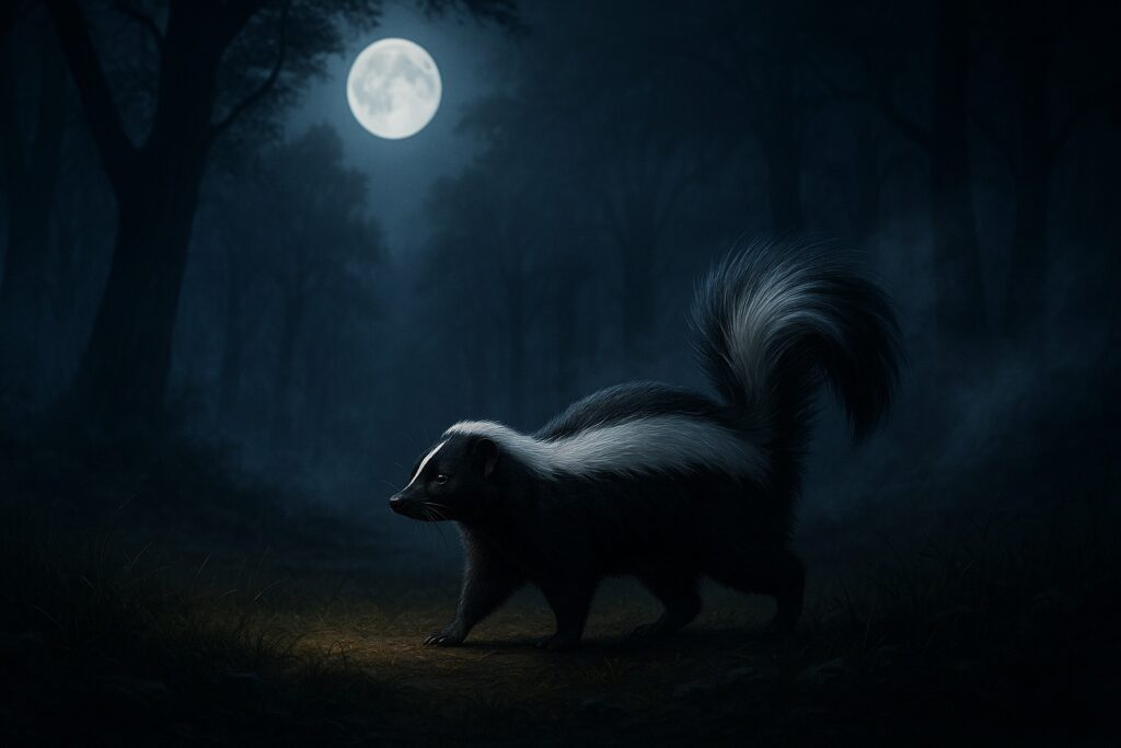 spiritual-skunk-moonlight-forest