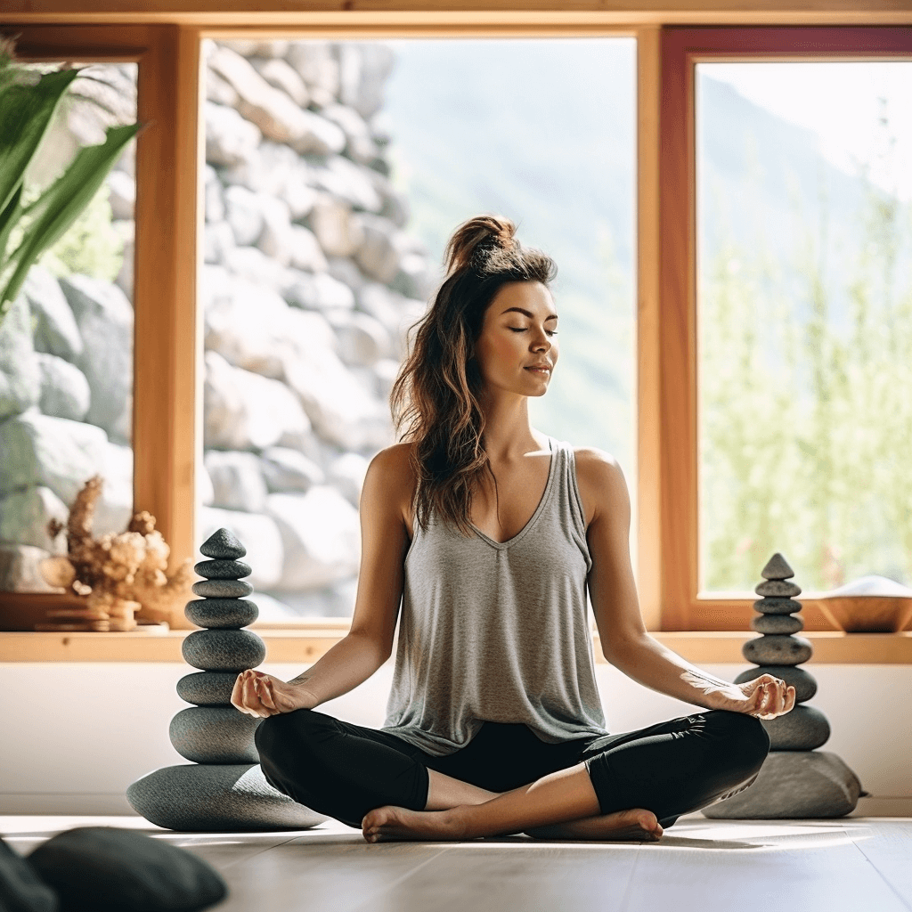 Women do meditation Women do meditation