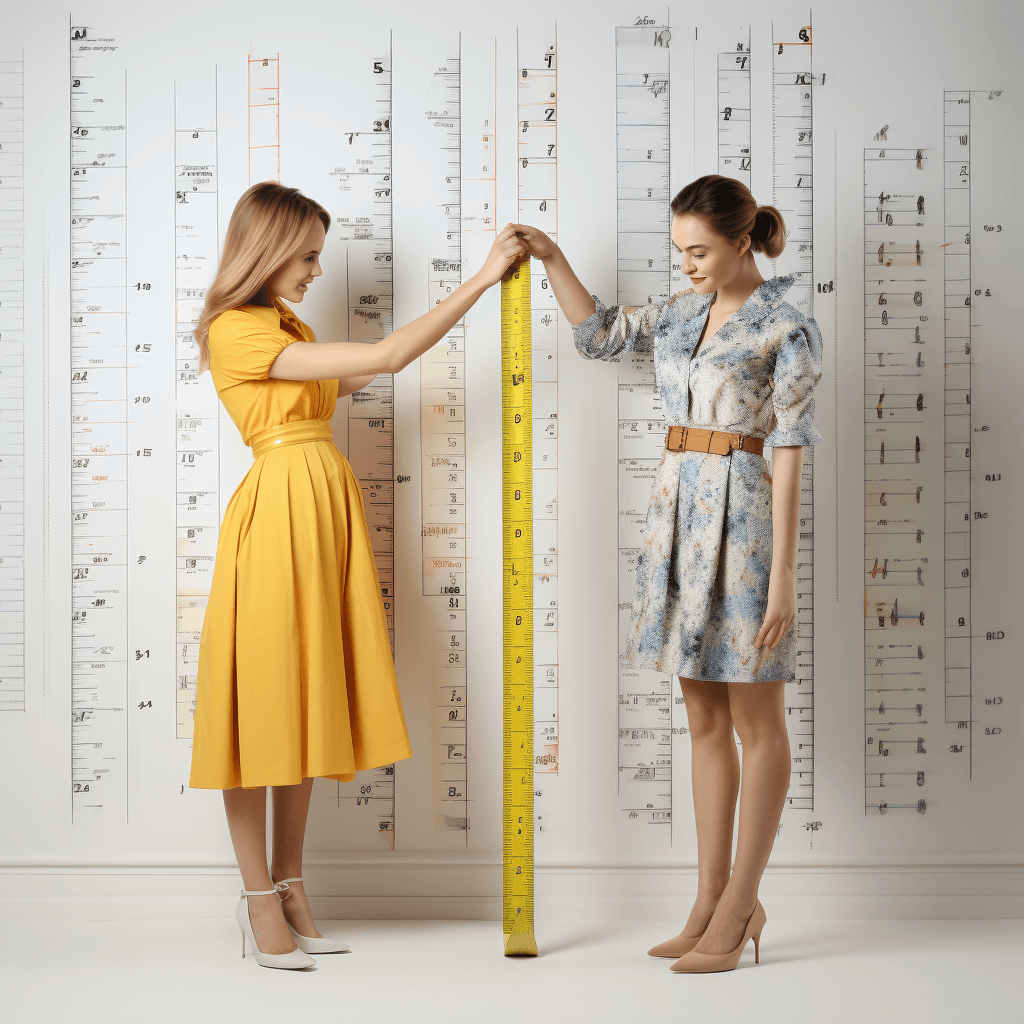 Women with Measuring Tape Women with Measuring Tape